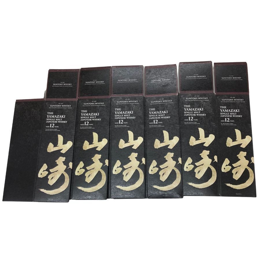 サントリー 山崎 12年 空き箱 化粧箱 カートン 6枚セット【AFI22