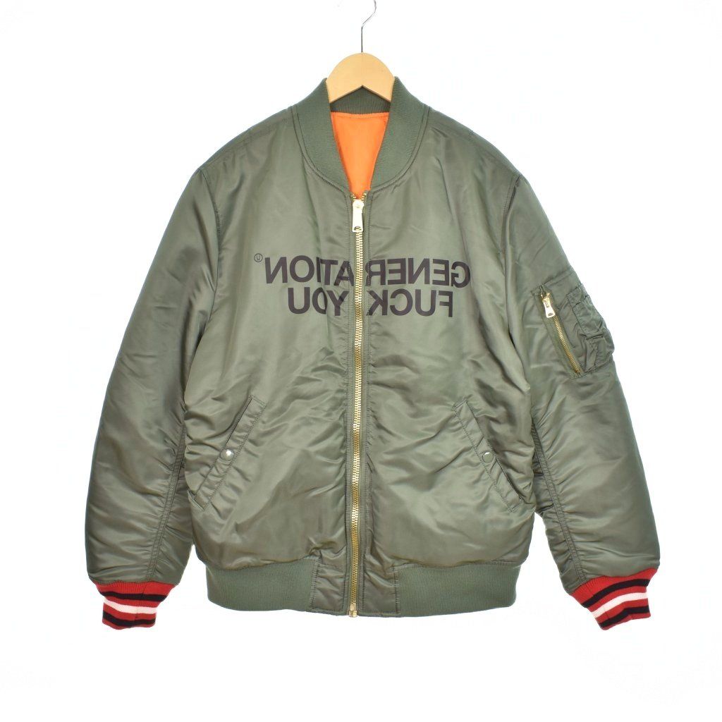 Supreme カーキ リバーシブル MA-1 フライトジャケット ブルゾン シュプリーム SUPREME アンダーカバー UNDERCOVER 16FW
