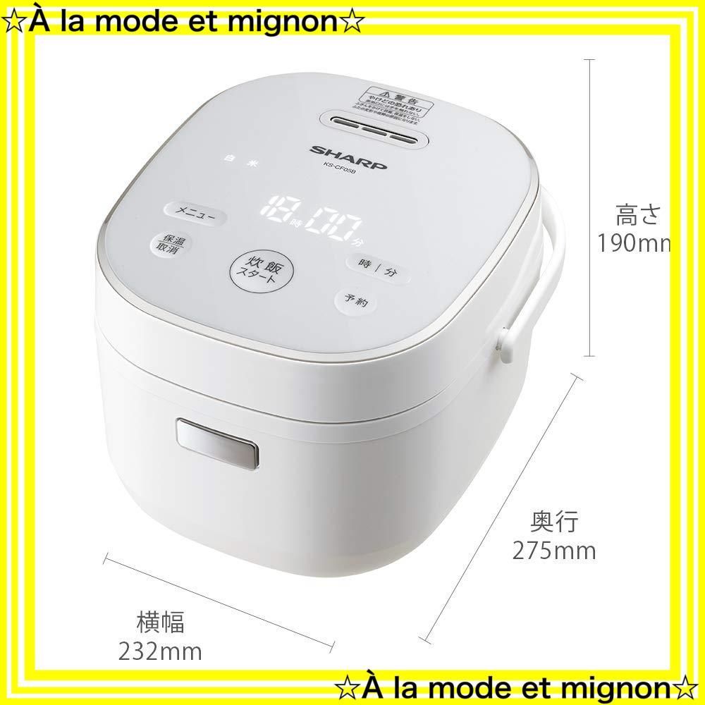 Amazon | シャープ 炊飯器 KS-CF05B-B 3合 一人暮らし マイコン