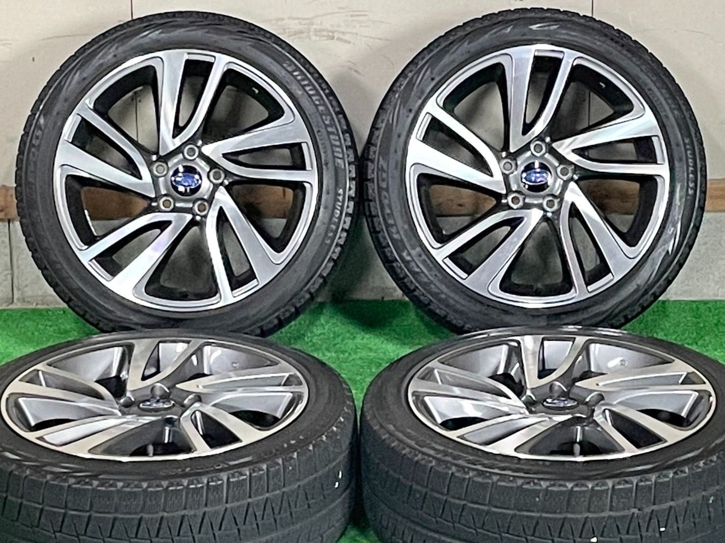 【美品！！ 交換用などに！！】スバル レヴォーグ 純正 18in 7.5J +55 PCD114.3 REVO GZ 225/45R18 VAG WRX S4 クロストレック SK フォレスター 交換用