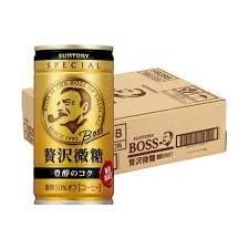 コーヒー飲料 BOSS 贅沢微糖 185g缶 3ケース単位 90本入り サントリー