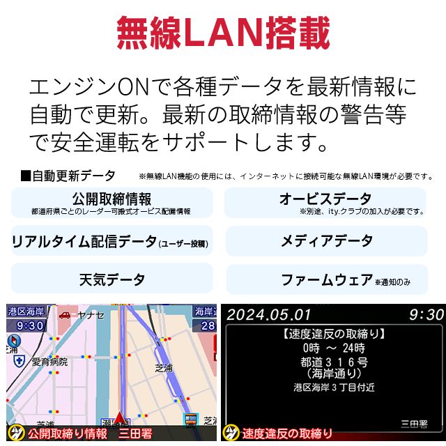 レーザー＆レーダー探知機 全ての取締機完全対応
