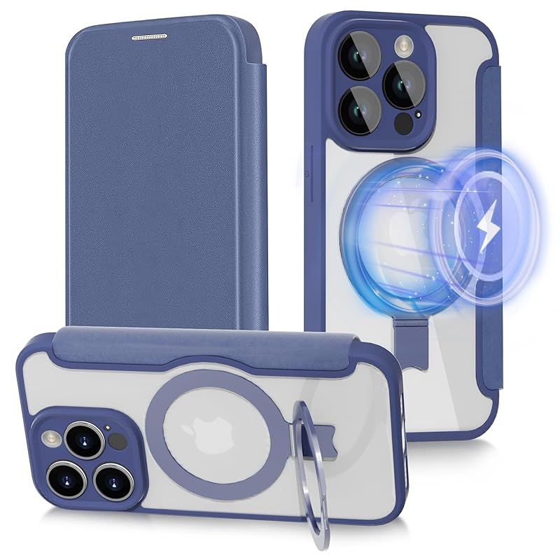 【スタンド機能u0026手帳型・2024新型】ハット iPhone 13 Pro 用 ケース いphone13pro ケース 手帳型 [MagSafe対応・隠しスタンド] 全面保護 耐衝撃 手帳型 レザーケース カード収納1枚 小銭入れ ワイヤ