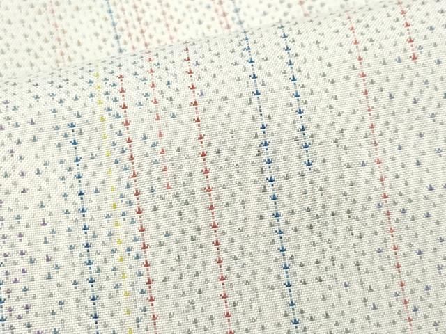 平和屋着物○本場大島紬 白大島 9マルキ 霞文 証紙付き 正絹 逸品