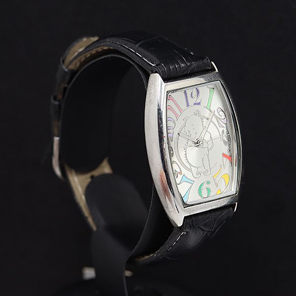 ディズニー プーさん T＆G QZ シルバー文字盤 トノー型 メンズ