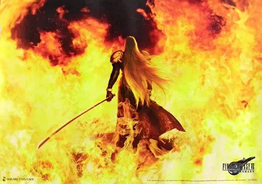 SQUARE ENIX - FF7リメイク クラウド セフィロス アルトニア ランチョンマット セフィロス クラウド ランチョンマット FF7 リメイク アルトニア