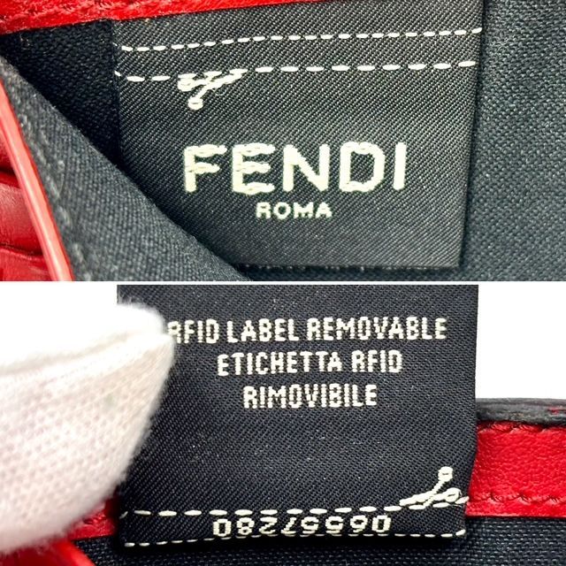 FENDI フェンディ 二つ折り財布 モンスター バグズアイ コンパクト
