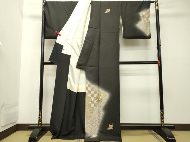 黒地うさぎ刺繍訪問着 【公式通販】