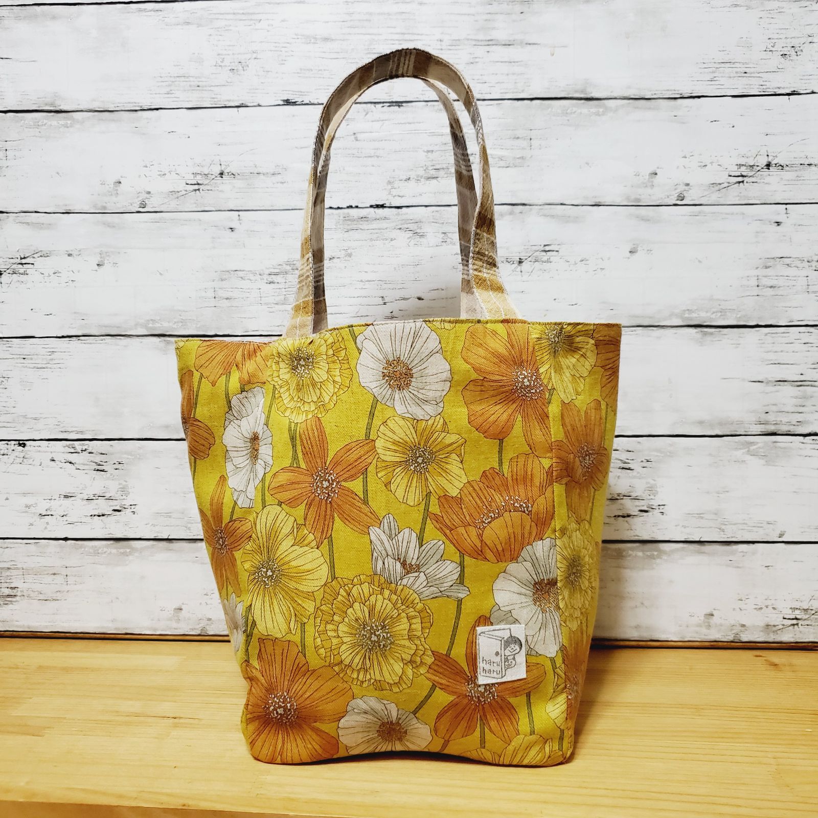 直送商品 新品 未使用 大きめころりんマルシェトートバッグ フラワー柄 ハンドメイド バッグ 女性用 Lavacanegra Com Mx Lavacanegra Com Mx