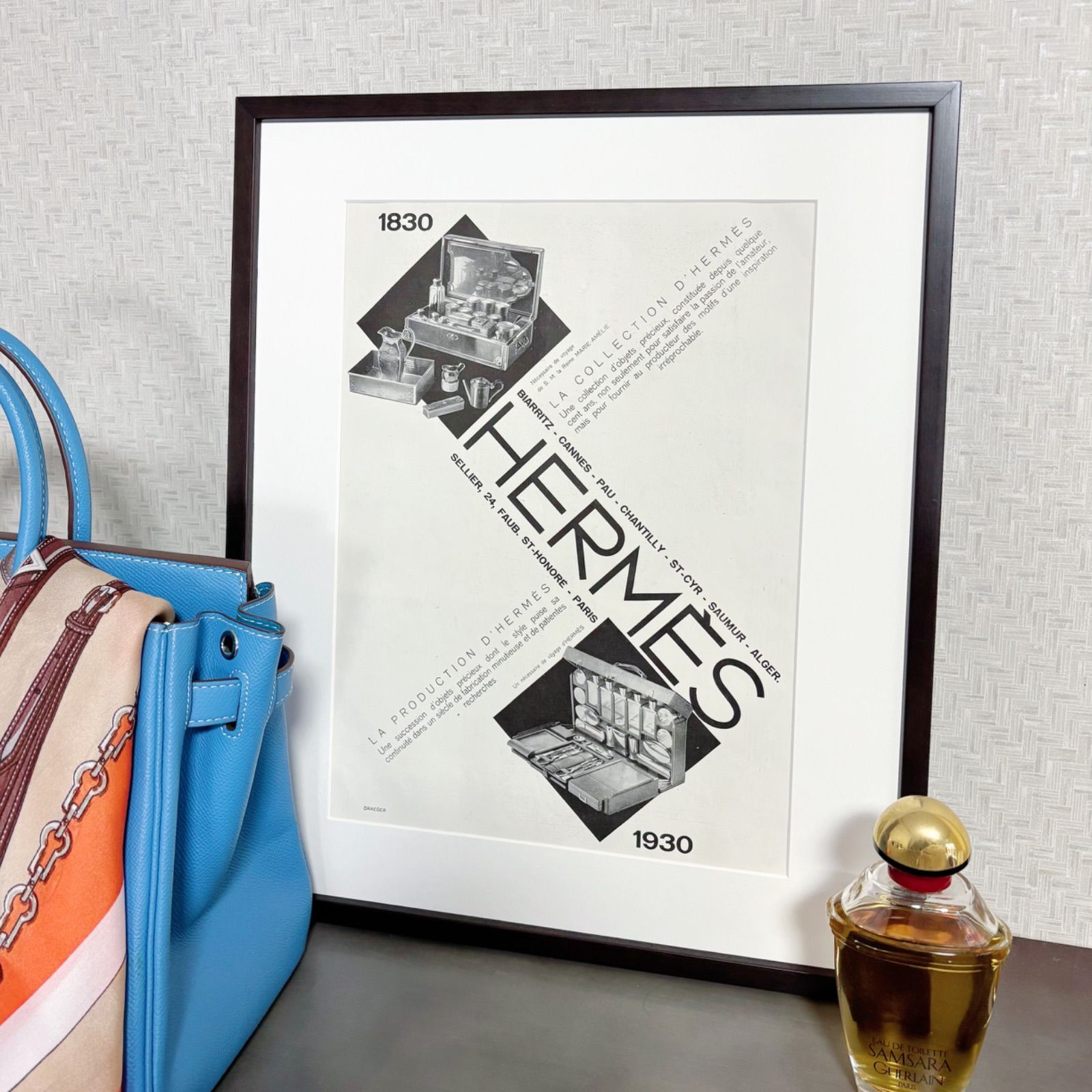 HERMESヴィンテージポスター 1930 広告＞HERMES エルメス ポスター ヴィンテージ アート