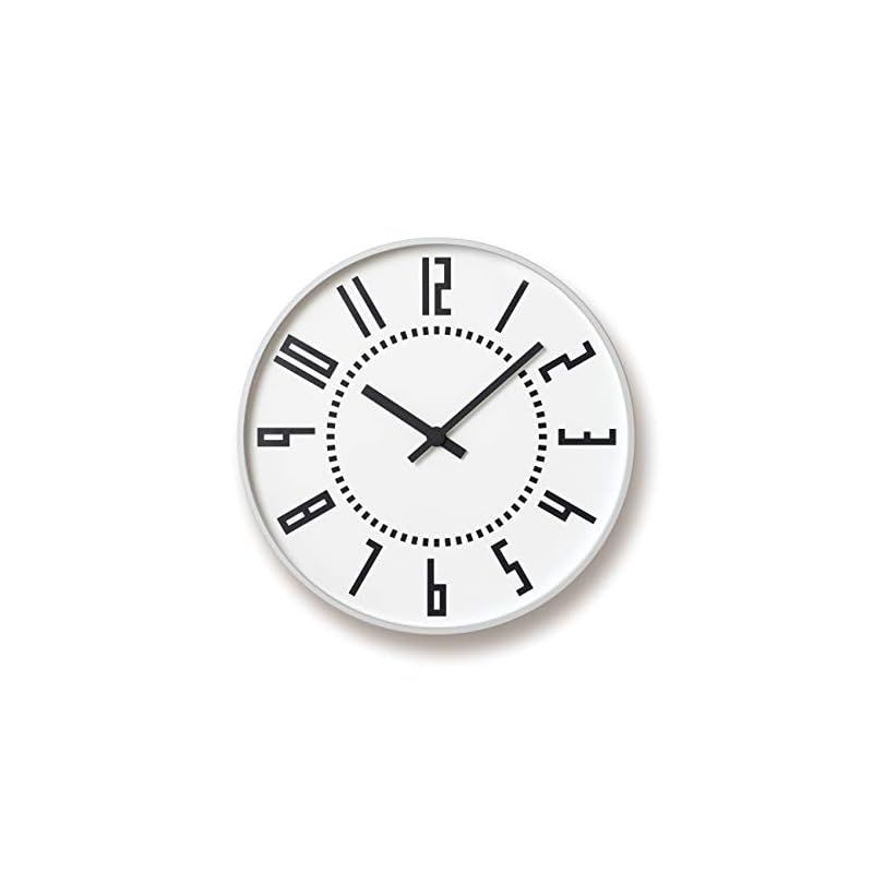 レムノス 掛け時計 アナログ エキクロック アルミニウム 白 eki clock TIL16-01 WH Lemnos 直径 25.6 0