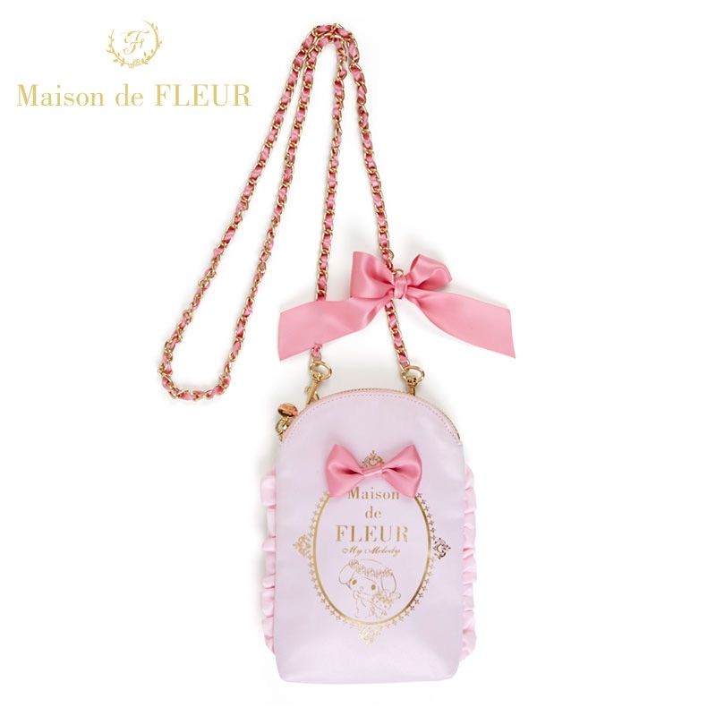 Sanrio x Maison de FLEUR メゾンドフルール サンリオ My Melody マイメロディ ショルダーバッグ 携帯収納バッグ  pink 1点 - Sweetイチゴ@プロフ必読