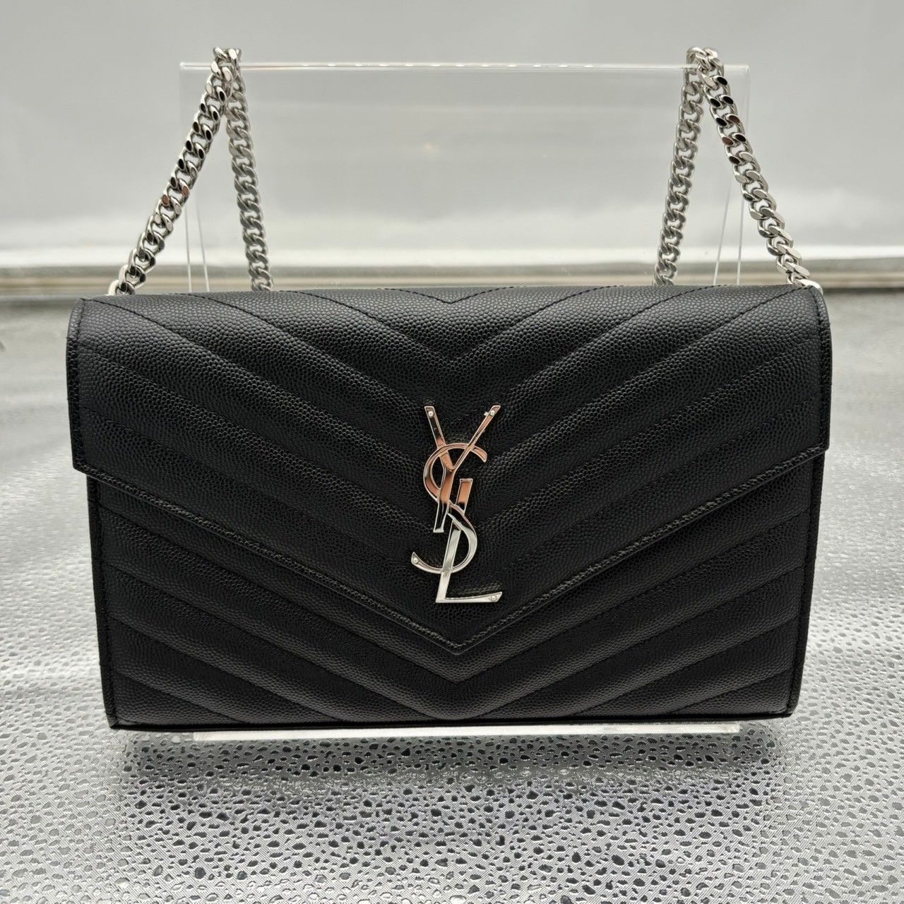 【着用1回】SAINT LAURENT シルバーチェーン　カサンドラ 着用1回】SAINT LAURENT シルバーチェーン カサンドラ 楽天市場