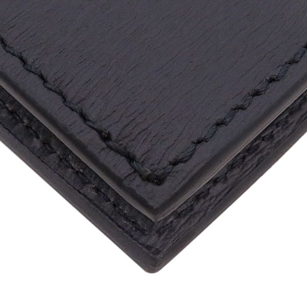 バリー BALLY 二つ折り財布 クロッシング レザー ネイビー シルバー  