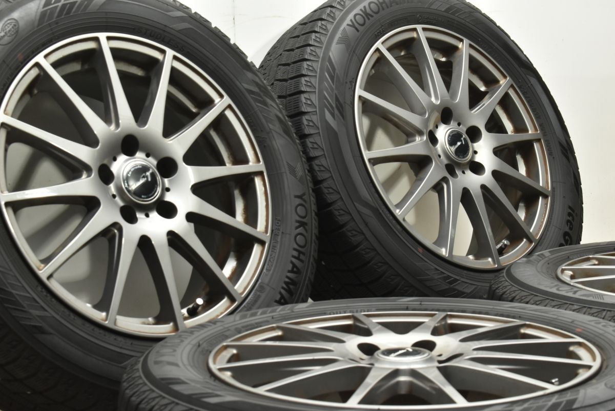 バリ溝 ラ ストラーダ 17in 7J 38 PCD 38 ヨコハマ アイスガード iG60 215|60R17 アルファード ヴェルファイア カローラクロス