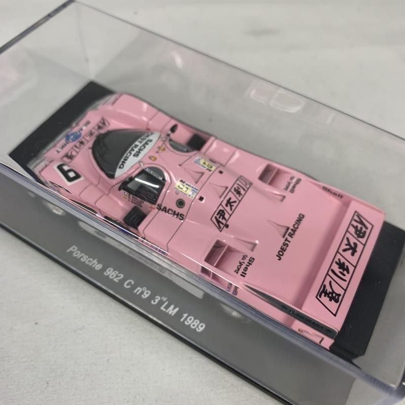 中古】Spark 1/43 ミニカー 962C #9 富士 1989 伊太利屋 Spark Porsche