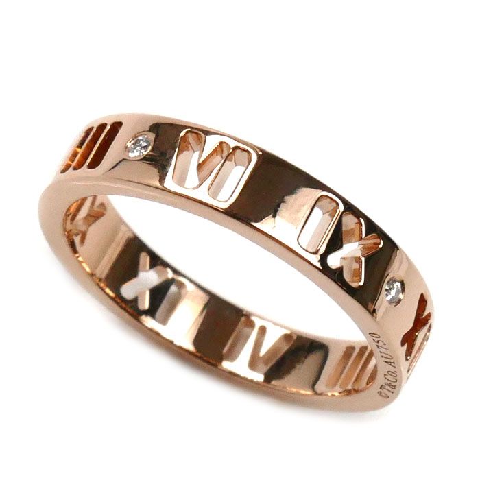 TIFFANY&Co. ティファニー K18PG ピンクゴールド ピアスド アトラス 4P  