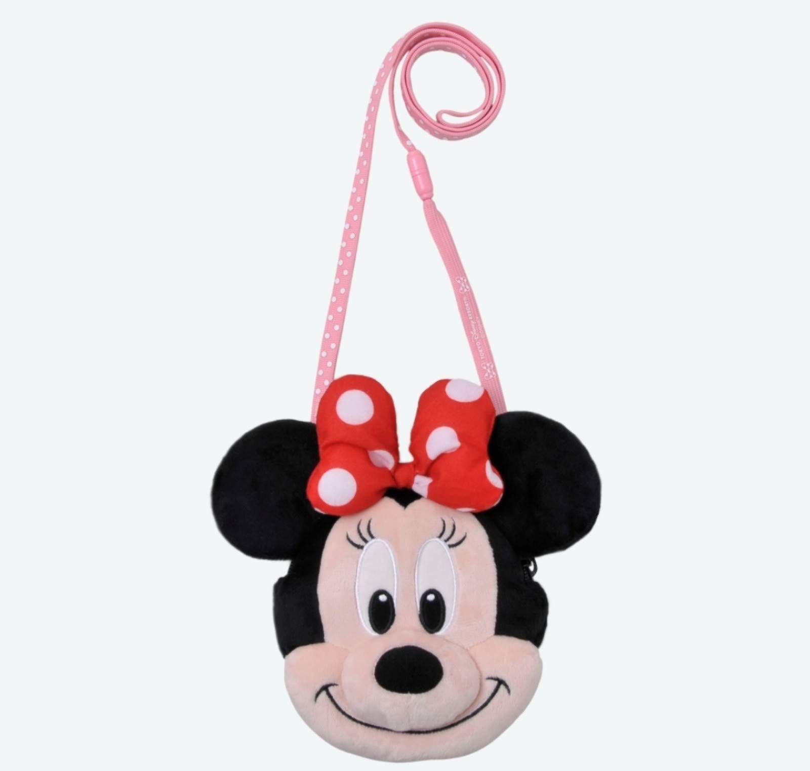 TDR ミニー マウス パスケース ネック コインケース ディズニー 小銭入れ ポーチ (ディズニーリゾート限定 ディズニー グッズ お土産) 