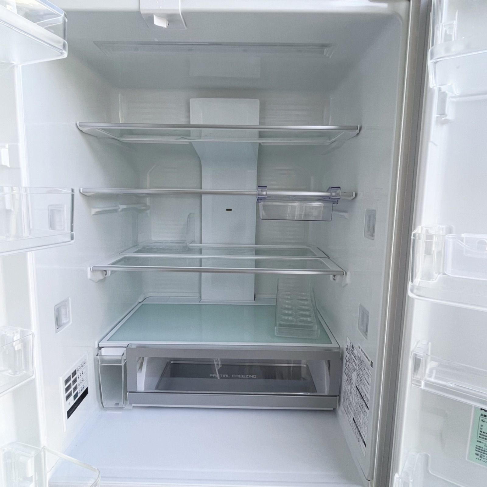 取付無料！パナソニックはやうま冷凍エコナビ搭載木目調ホワイト大型冷蔵庫！洗濯機 取付無料！パナソニックはやうま冷凍エコナビ搭載木目調ホワイト