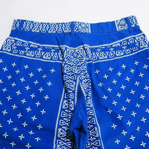 STUSSY ステューシー BANDANA SHORTS バンダナ ショーツ ブルー ショート ハーフ パンツ ボトムス