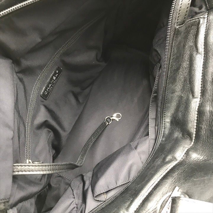 良品 CHANEL シャネル ココマーク パリビアリッツ ファー SV金具