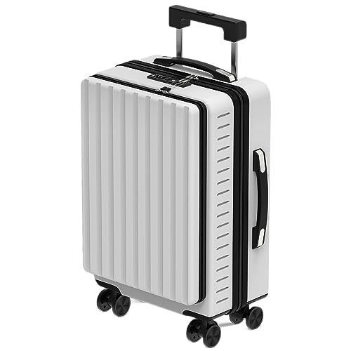White_Medium [BOSTO] スーツケース キャリーバッグ キャリーケース