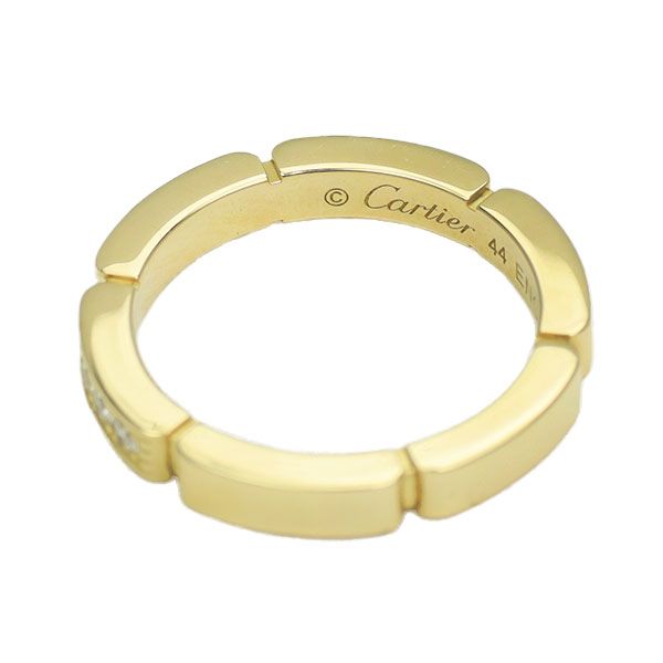 カルティエ K18YG ダイヤモンド リング マイヨンパンテール 44号  