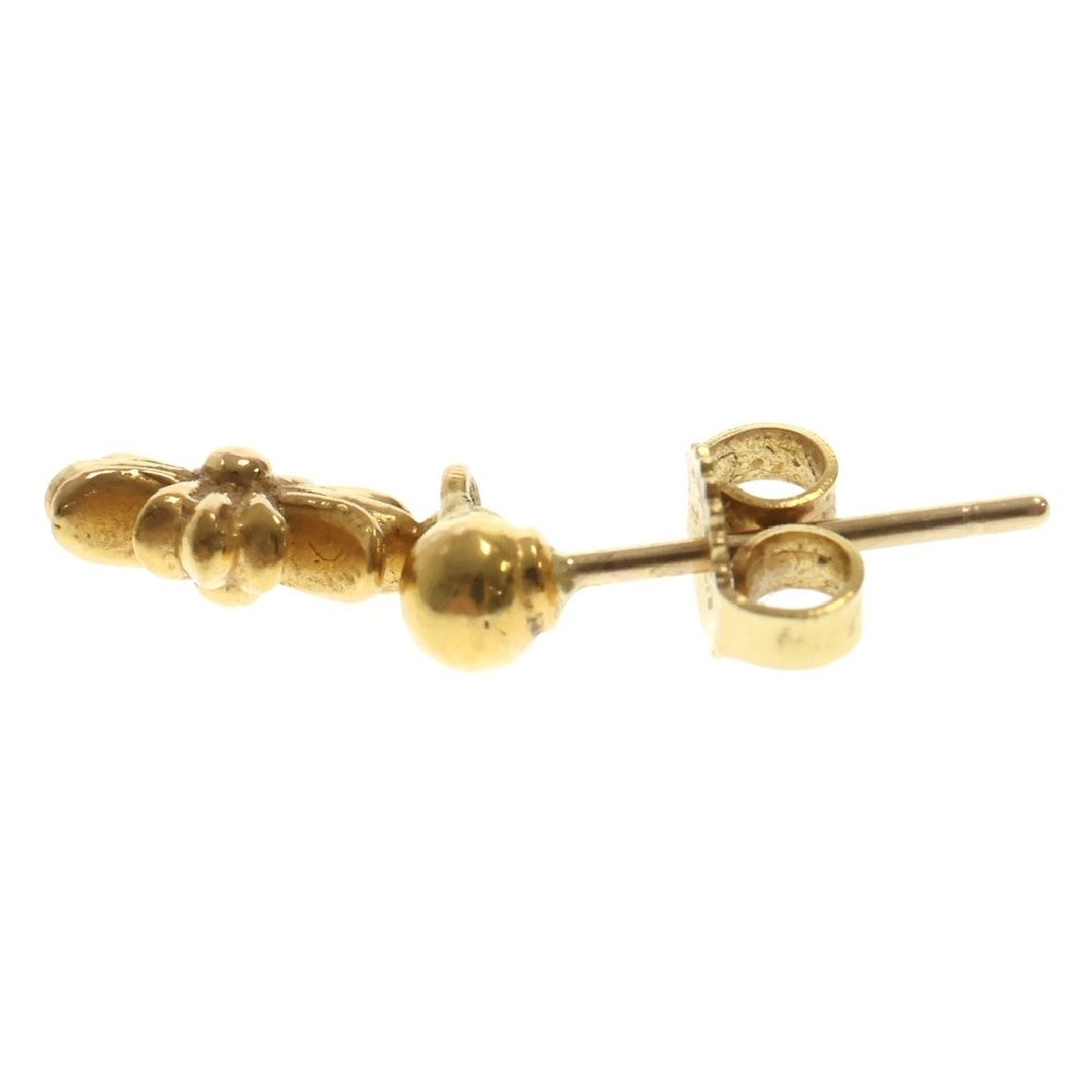 CHROME HEARTS チェーンメイル プラス ドロップピアス 22K 片耳 CHROME