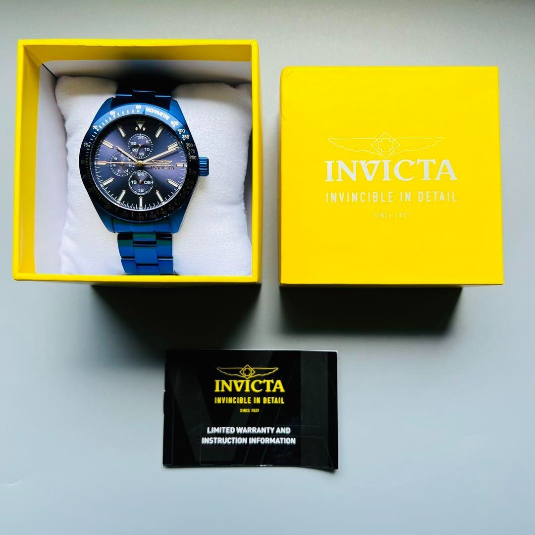 インビクタ 腕時計 INVICTA ブルー ケース付属 新品 メンズ おしゃれ