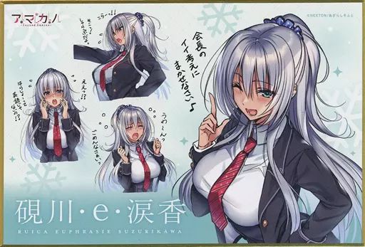 紙製品 硯川 e 涙香 アマカノシリーズ ミニ色紙これくしょん あざらしそふとオンリーショップグッズ