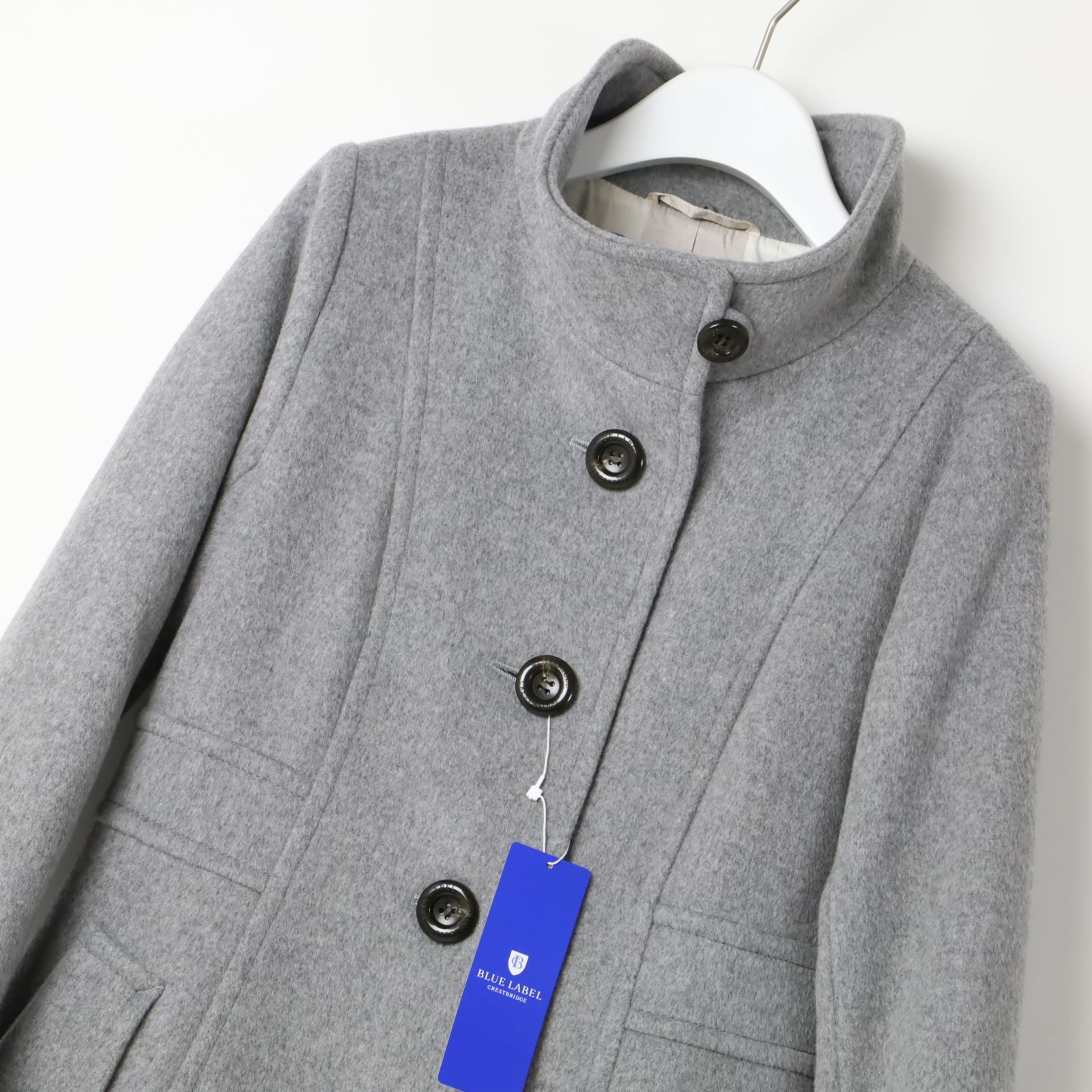 新品 8.6万円 ブルーレーベル クレストブリッジ ウール スタンドカラー