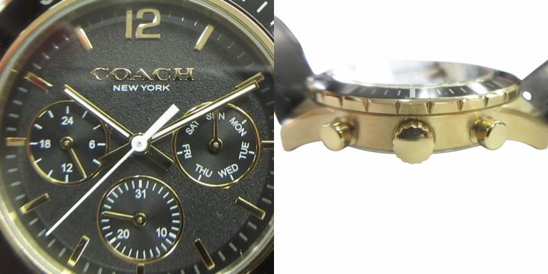 コーチ COACH 新品同様 動作品 コール ウォッチ 44MM 腕時計 クロノ