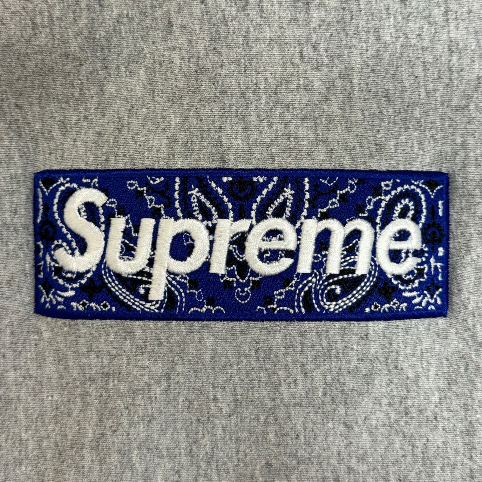 国内正規 SUPREME 19AW Bandana Box Logo Hooded Sweatshirt バンダナ 