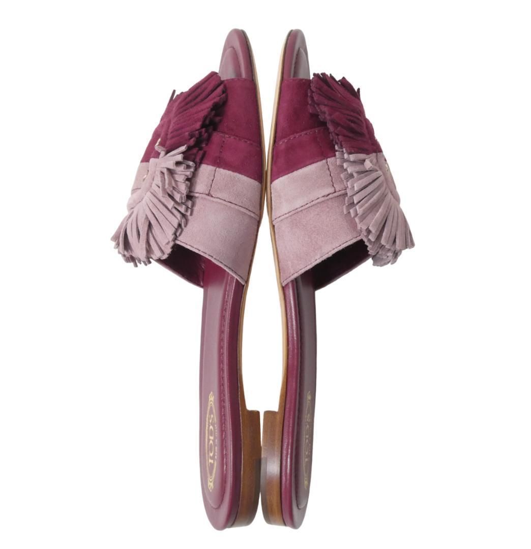 未使用 TOD'S トッズ サイズ39.5 約26.5㎝ サンダル ミュール ベルト