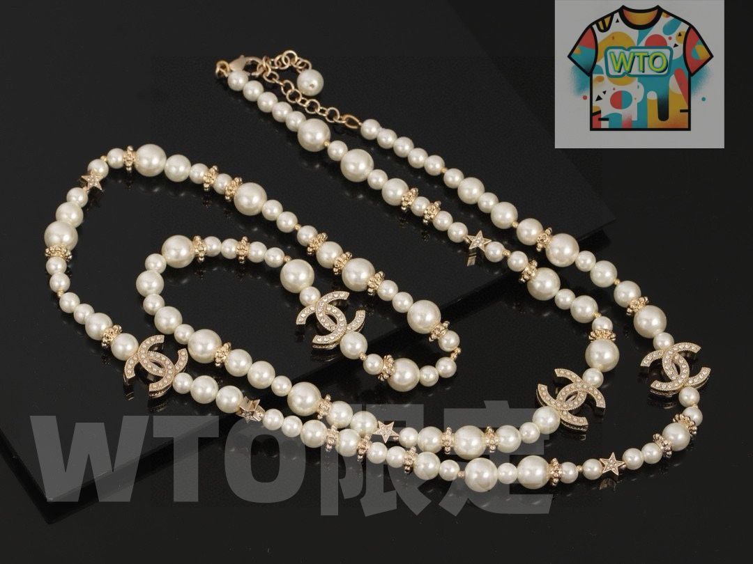 今日WTO】Chanel シャネル ダブル C パールネックレス 最新