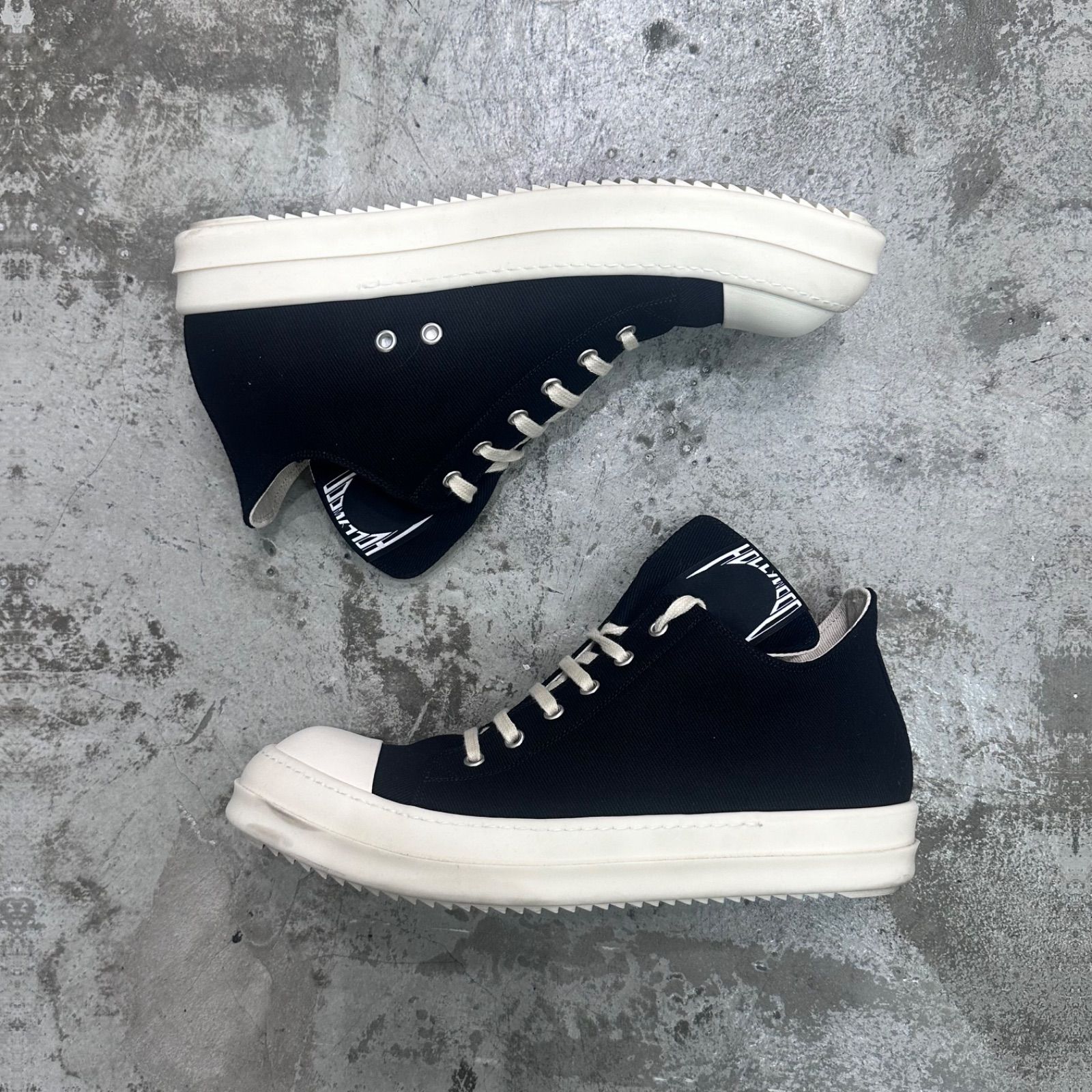 大特価 / SNEAKS LOW 25SS DRKSHDW Owens Rick BLK MILK MILK レッグウェア
