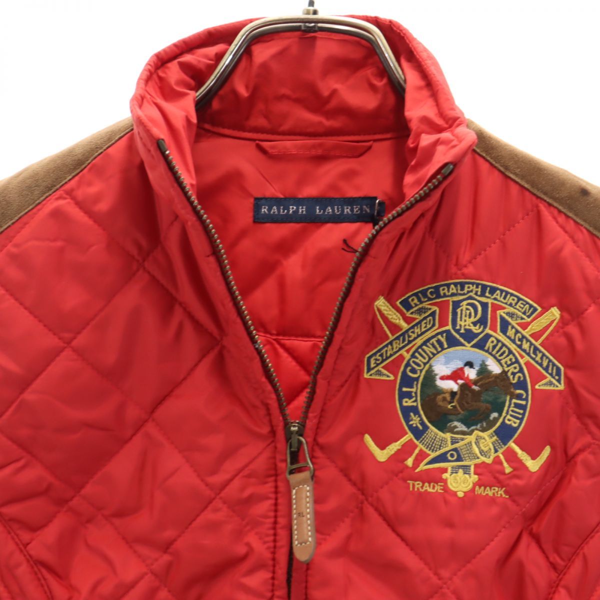 ラルフローレン 未使用 キルティング ベスト 7 レッド系 RALPH LAUREN