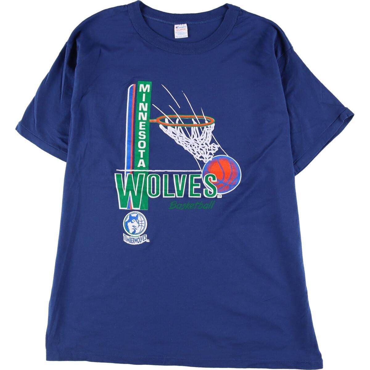 Tシャツ NBA ミネソタティンバーウルブス wolves 90s 古着 - Tシャツ