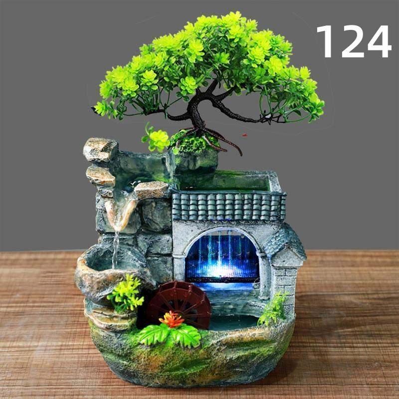 Eyawe 噴水 水の機能 滝 風水車 庭の水車 木製の庭の水機能 屋内と屋外