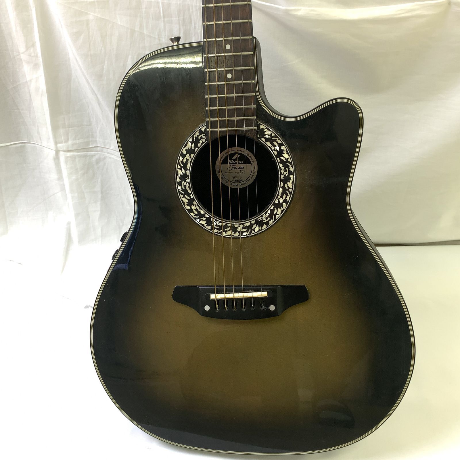 D1771④-50-5】エレキアコースティックギター morris TR601