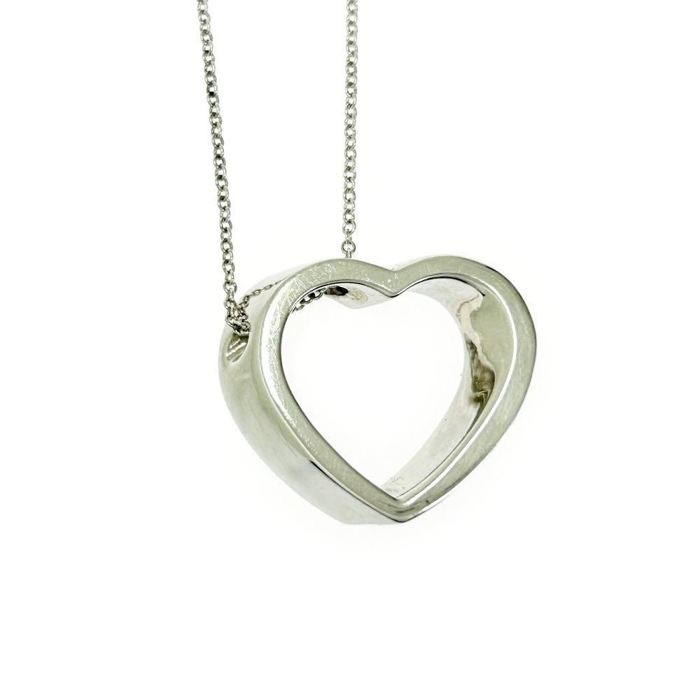 【美品・箱付き】Tiffany & Co. ハート型ネックレス 中古】【箱付き】 TIFFANY&Co. ティファニー シルバー ジオ
