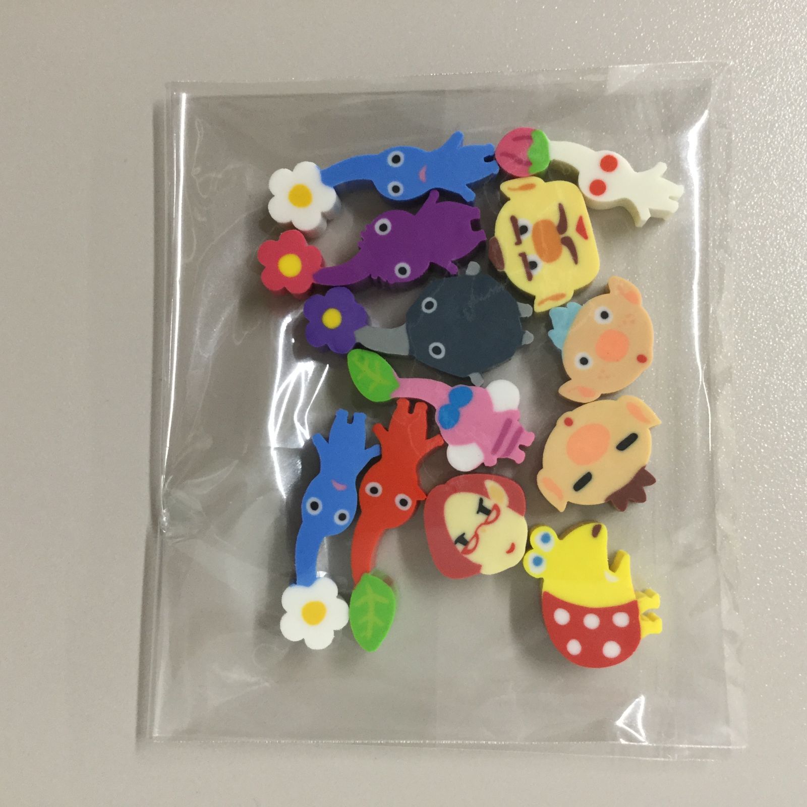 g024【新品・未使用品】ピクミン3 デラックス つめつめ消しゴム