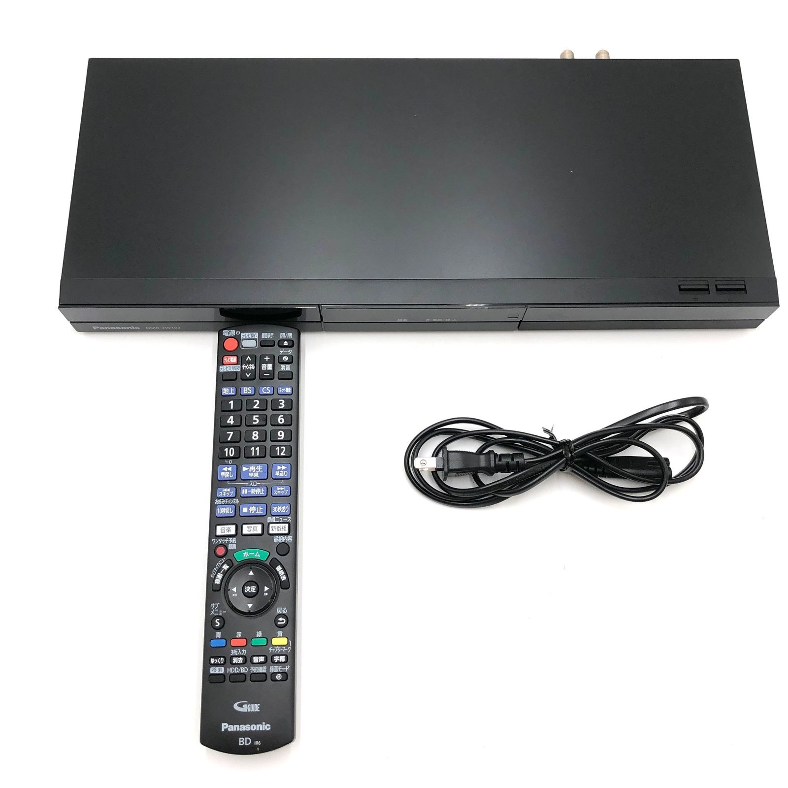 パナソニック 1TB 2チューナー ブルーレイレコーダー DIGA どこでもディーガ対応 ドラマ・アニメ1クール自動録画 DMR-2W102