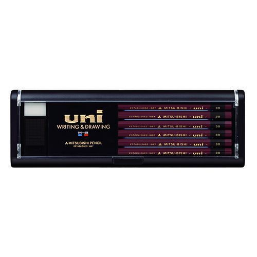 まとめ 三菱鉛筆 鉛筆 ユニ 3B U3B ×5セット