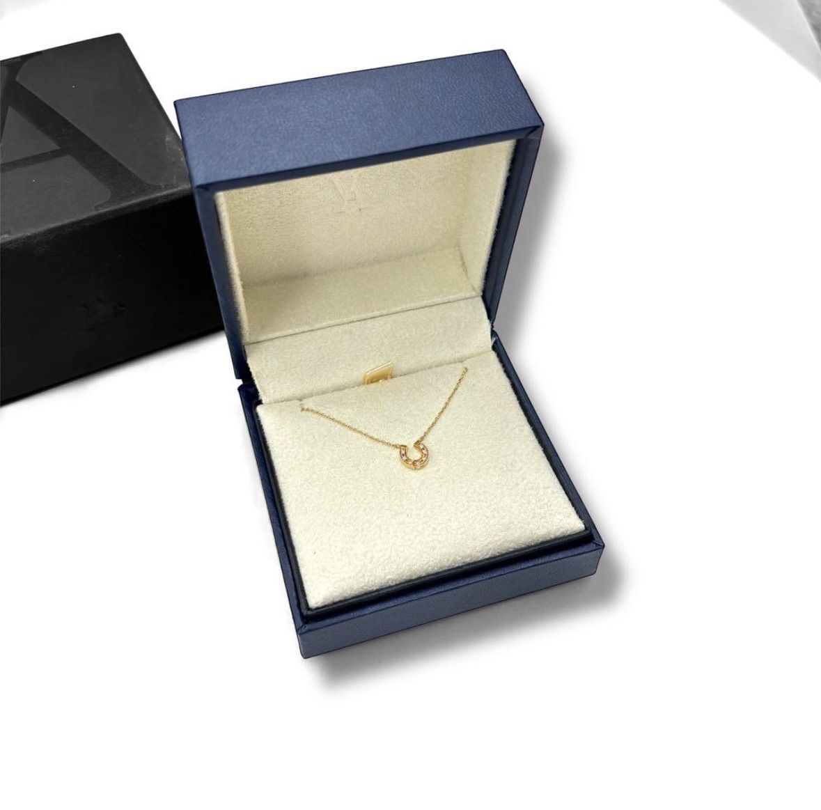 ヴァンドーム青山 K18 ホースシュー ダイアモンドネックレス 2122