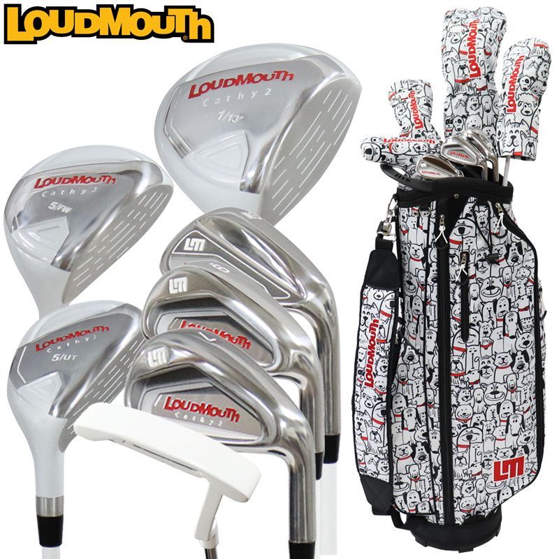 Loudmouth ラウドマウス レディース ゴルフセット 7本組 キャディ 