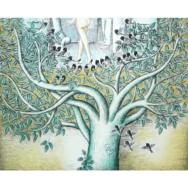 レイモン ペイネ(Raymond Peynet)「みんなが見てるよ」リトグラフ