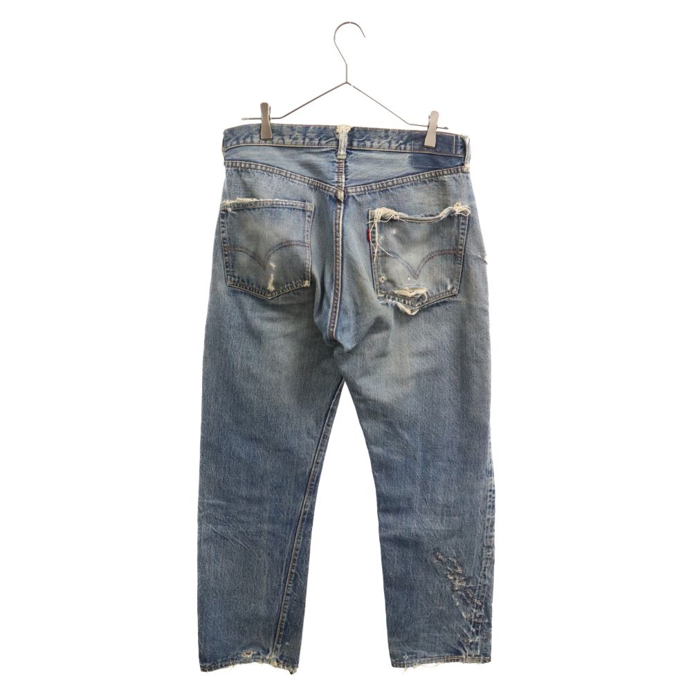 Levi's (リーバイス) 60‐70S VINTAGE 501 BIG E 後期 ビッグEストレートデニムパンツ ボタン裏4 足長R  シングルステッチ インディゴ - メルカリ