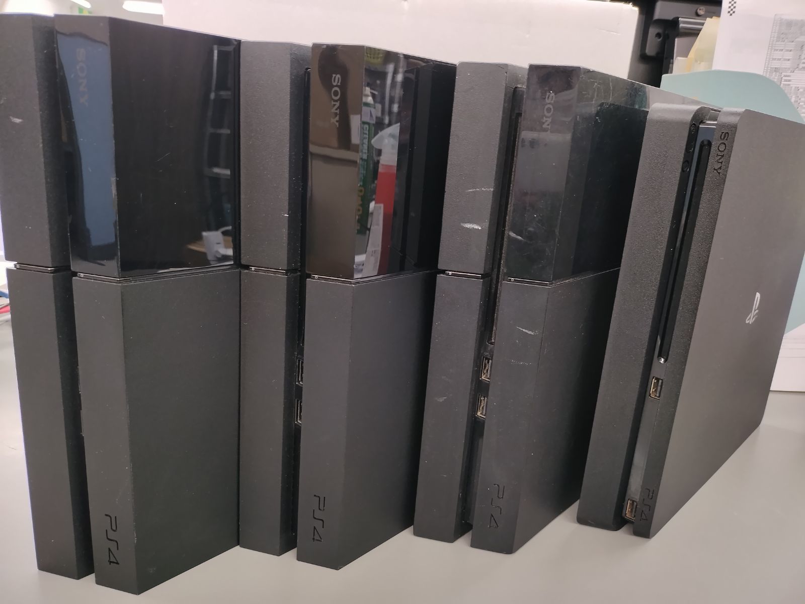 ジャンク本体 初期型 薄型PS4 4台セット 本体のみ 動作不 50-55