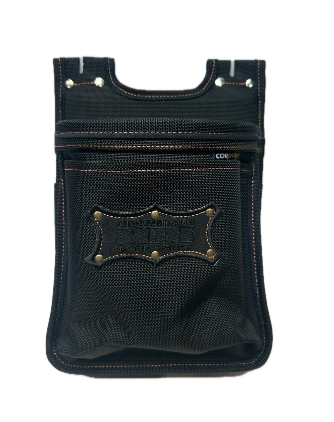 人生 KNICKS ニックス BA-201BB コーデュラバリスティック生地ツーウェイタイプ2段腰袋 ステッチ